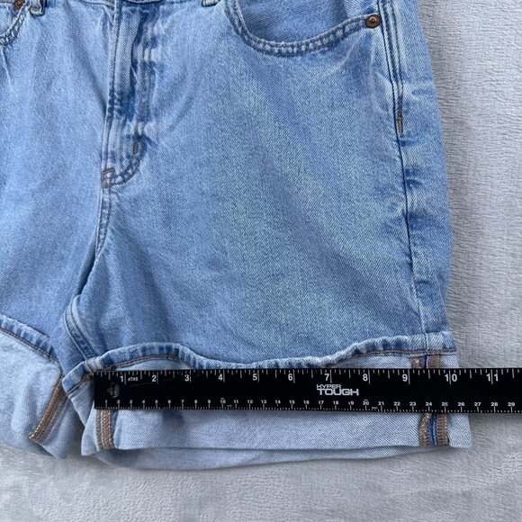 American Eagle Outfitters Denim Jean Shorts Womens Size 8 Light Wash Blue - Picture 8 of 10